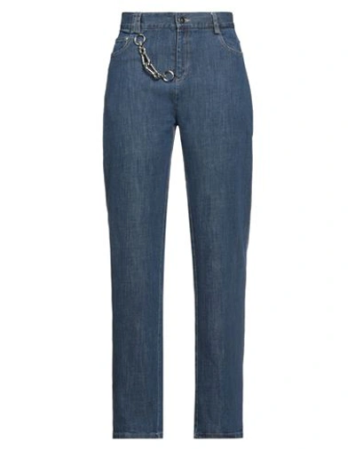 Act N°1 Woman Jeans Blue Size 8 Cotton, Elastane In Blue