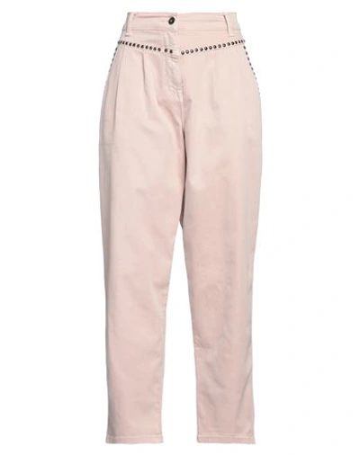 Actitude By Twinset Woman Jeans Light Pink Size 28 Cotton, Polyester, Elastane In Pink