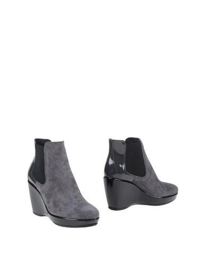 Shop Hogan Ankle Boot In Grey