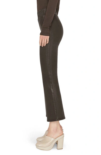Shop Frame Coated Ankle Pants In Espresso Coated