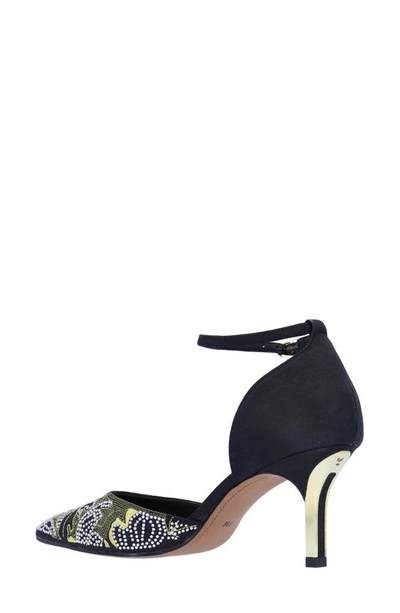 J. Reneé Payten Ankle Strap Pointed Toe Pump In Black