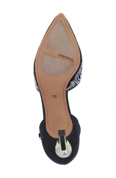 J. Reneé Payten Ankle Strap Pointed Toe Pump In Black