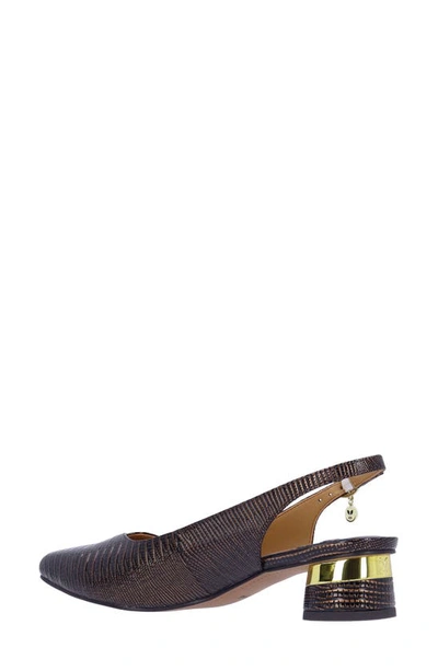 J. Reneé Taveta Slingback Pump In Cognac