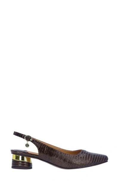 J. Reneé Taveta Slingback Pump In Cognac