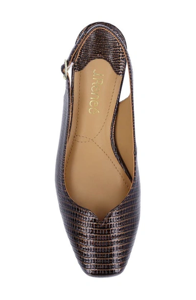 J. Reneé Taveta Slingback Pump In Cognac