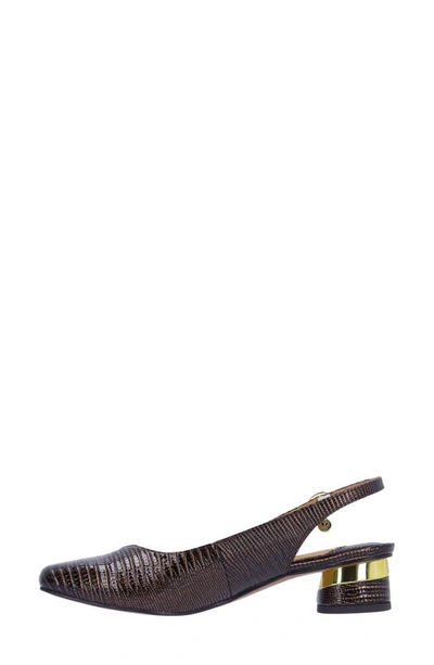 J. Reneé Taveta Slingback Pump In Cognac