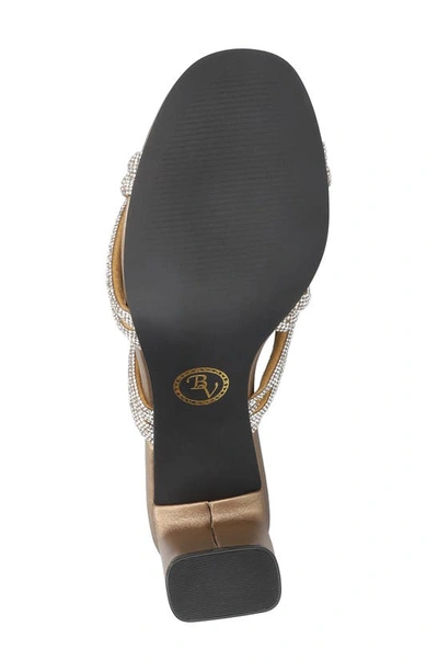 Bella Vita Carmen Womens Faux Suede Embellished Heels In Bronze Suede