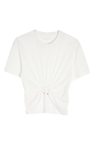Shop Paco Rabanne Hardware Detail Cotton T-shirt In Off White