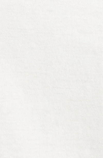 Rabanne White Crewneck Top With Short Sleeves And Ruched Cut-out On The Front In Cotton Woman In Off White