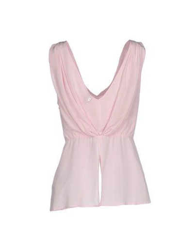 Shop Dondup Silk Top In Pink