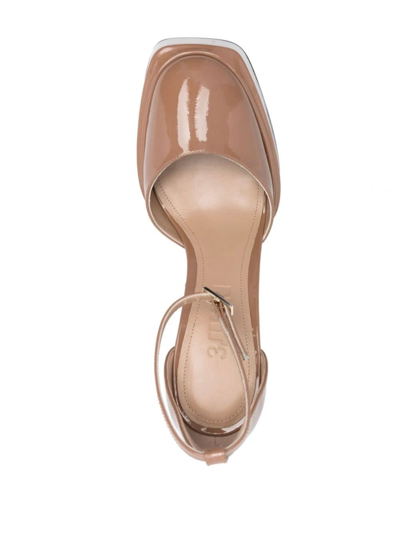 Shop 3juin Beige Ambra Pumps In Marrone