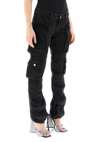 Shop Attico The  'essie' Skinny Jeans With Cargo Pockets Women In Multicolor