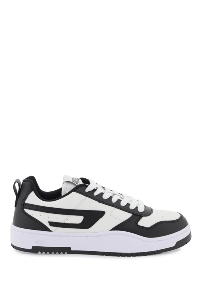Shop Diesel Low Ukiyo V2 Sneakers In White Black (white)