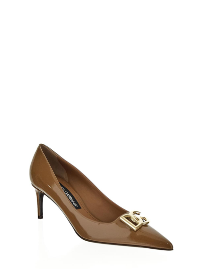 Shop Dolce & Gabbana Dg Pumps In Brown