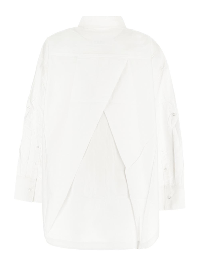 Shop Remain Pleated Back Shirt In White