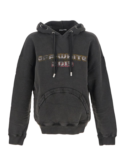 Shop Off-white Digit Bacchus Over Hoodie In Black