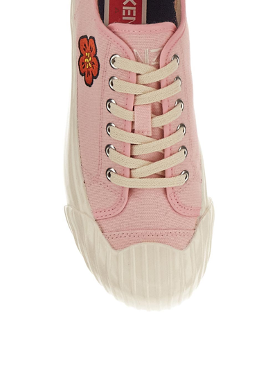 Shop Kenzo School Low Top Sneakers In Pink