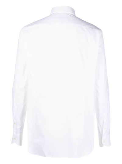 Shop Tintoria Mattei Button-down Cotton Shirt In White
