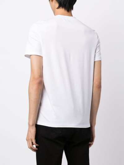 Tom Ford Placed Rib Slim-fit Lyocell And Cotton-blend T-shirt In White