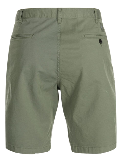 Shop Ps By Paul Smith Logo-patch Chino Shorts In Green