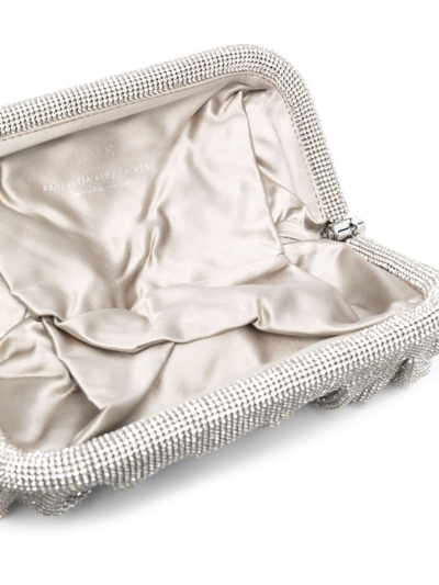 Shop Benedetta Bruzziches Venus Petite Embellished Clutch Bag In Silver