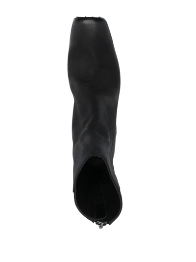Uma Wang High Ballet Ankle Boots In Black