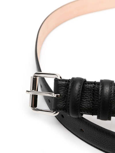 Shop Apc Paris Leather Belt In Black