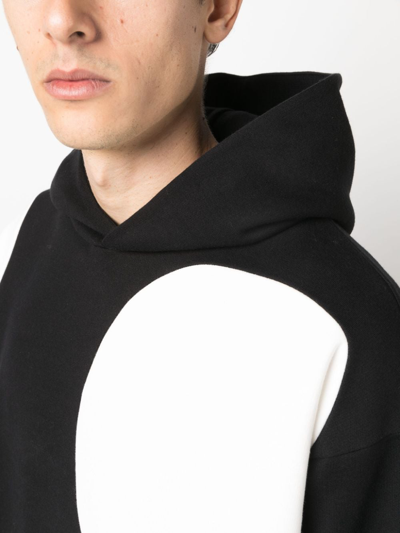 Shop Marni Polka-dot-print Cotton Hoodie In Black