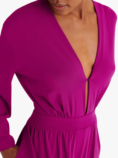 Shop Eres Aretha V-neck Jumpsuit In Purple