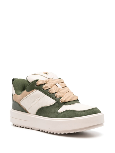 Michael Michael Kors Rumi Lace-up Sneakers In Neutrals