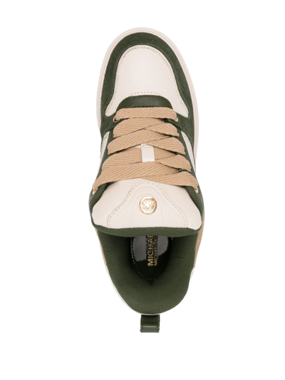 Michael Michael Kors Rumi Lace-up Sneakers In Neutrals