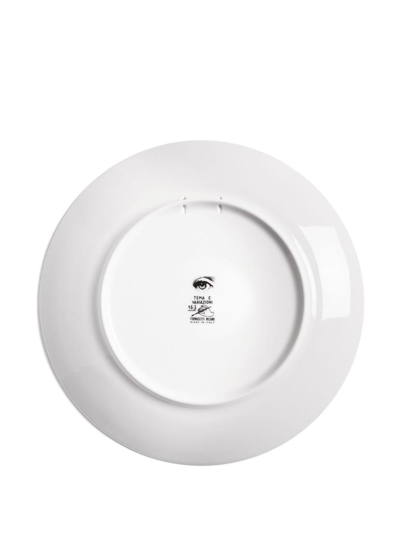 Fornasetti Tema E Variazioni Porcelain Plate (26cm) In White