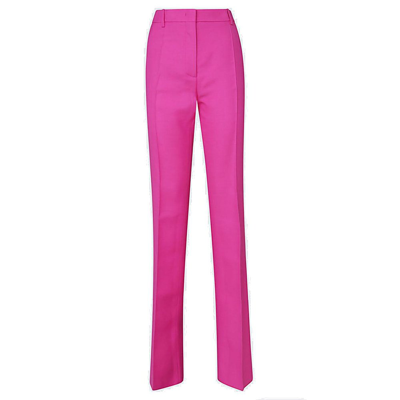 Shop Valentino Tailored Pleated Trousers In Pink