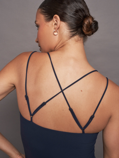 Carbon38 Strappy Tank In Melt - Navy Blazer
