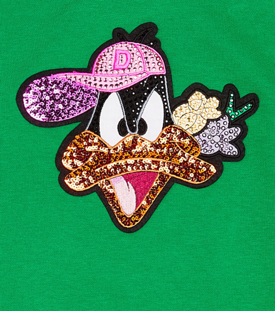 Monnalisa Daffy Duck Hoodie In Green