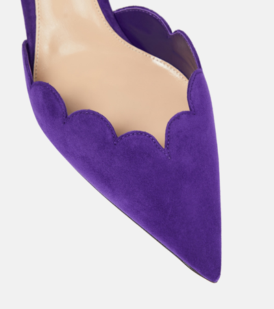 Gianvito Rossi Suede Pumps In Purple