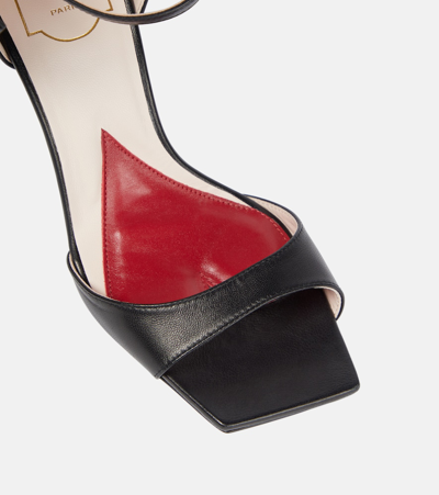 Roger Vivier Viv' Choc 100 Bow-embellished Sandals In Black