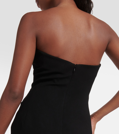 Monot Mônot Crêpe Minidress In Black