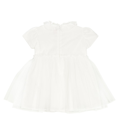 Shop Il Gufo Baby Tulle Dress In White