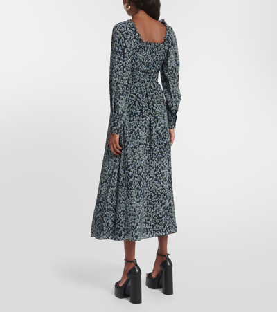 Altuzarra Women's Lillian Smocked Silk Midi-dress In Multicoloured
