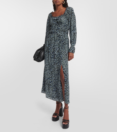 Altuzarra Women's Lillian Smocked Silk Midi-dress In Multicoloured