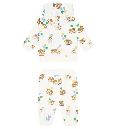Moschino Baby Set Aus Kapuzenjacke Und Jogginghose In Multicoloured