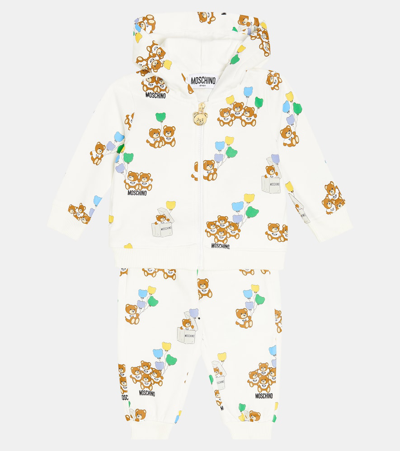 Moschino Baby Set Aus Kapuzenjacke Und Jogginghose In Multicoloured
