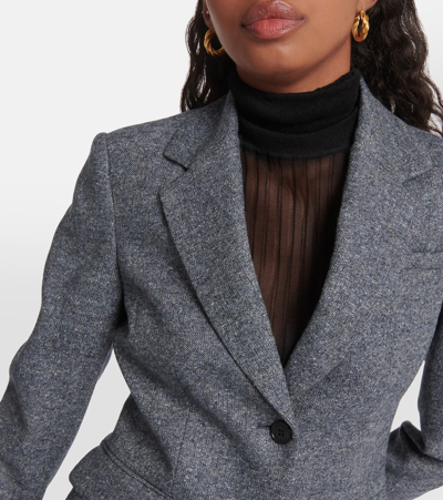 Altuzarra Fenice Wool-blend Blazer In Grey