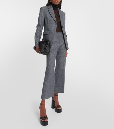 Shop Altuzarra Fenice Wool-blend Blazer In Grey