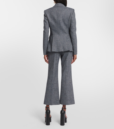 Altuzarra Fenice Wool-blend Blazer In Grey