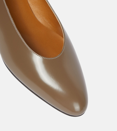 Shop The Row New Almond Leather Pumps In Brown