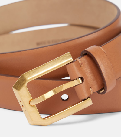 Shop Tod's Luxor Leather Belt In Brown