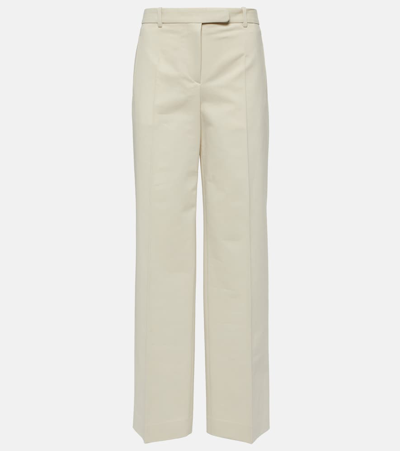 The Row Banew Cotton And Wool Wide-leg Pants In Multicoloured