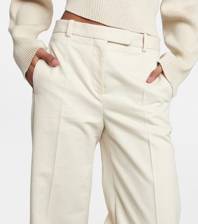 The Row Banew Cotton And Wool Wide-leg Pants In Multicoloured
